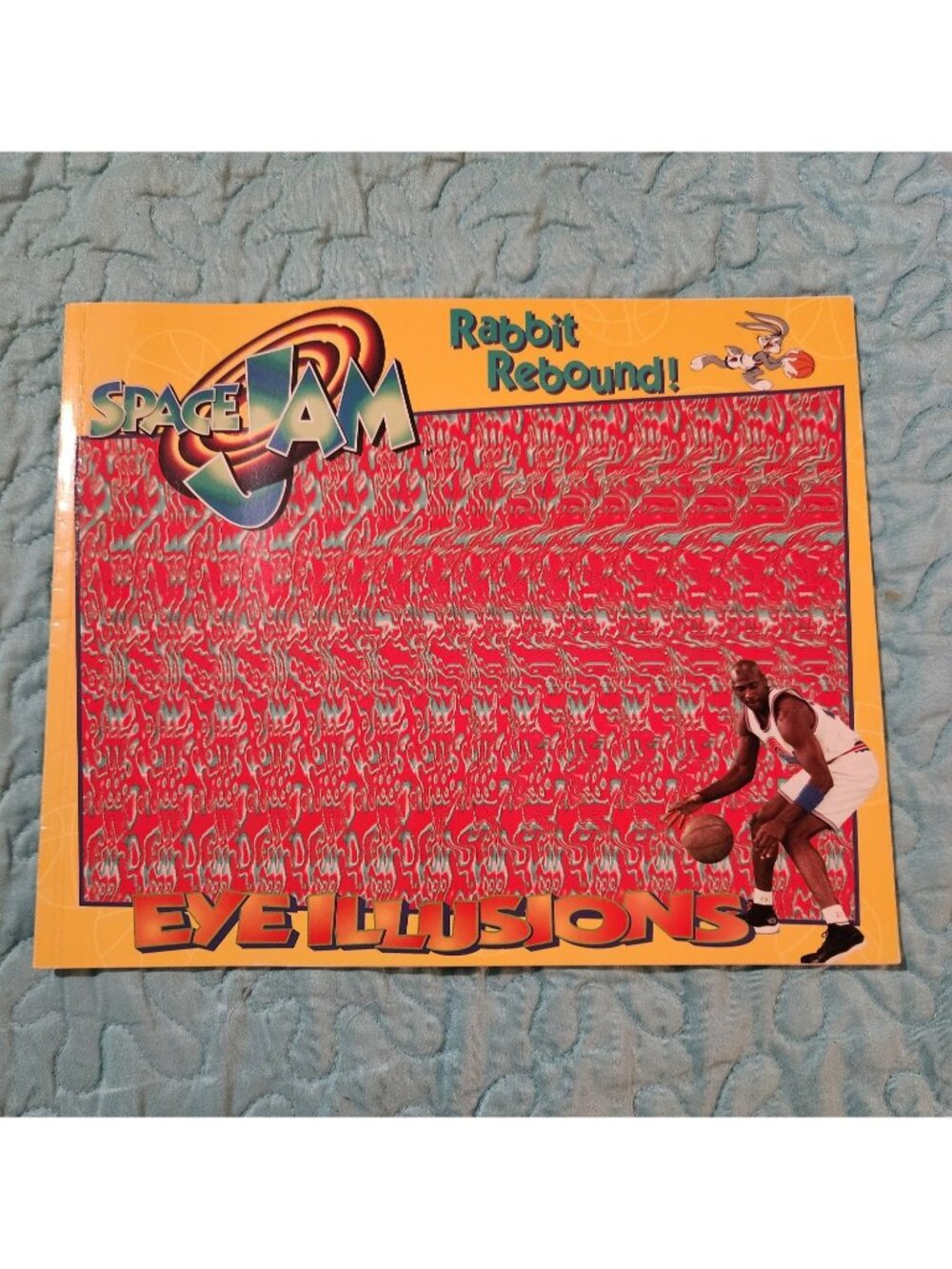 Space Jam Rabbit Rebound 3D Eye Illusions Book 1996